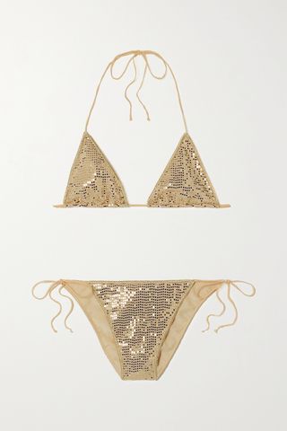 Oséree + Disco Microkini Sequinned Bikini