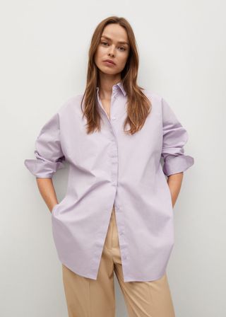 Mango + Oversize Cotton Shirt