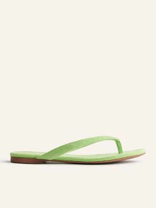Reformation + Blossom Terry Thong Flat Sandal