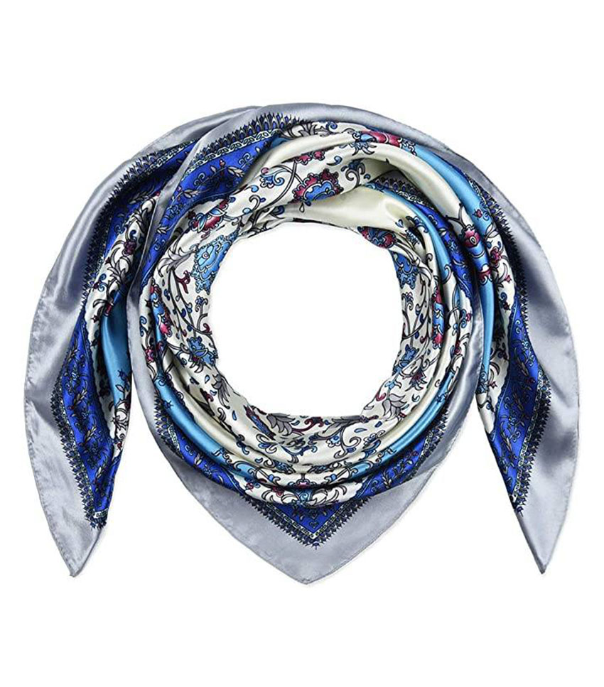 Corciova Store + Large Square Silk Like Hair Scarf