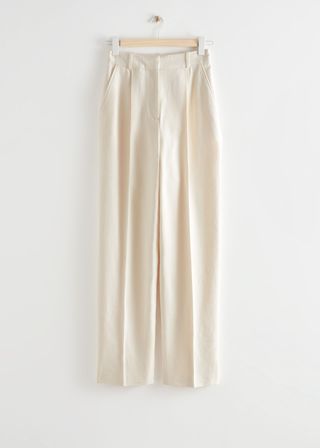 & Other Stories + Relaxed Tailored Press Crease Trousers