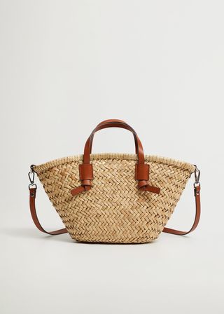 Mango + Double Strap Mini Basket Bag