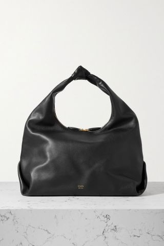 Khaite + Beatrice Large Knotted Leather Shoulder Bag