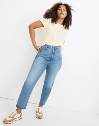 Madewell + Classic Straight Jeans in Nearwood Wash