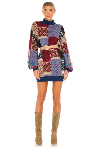 Free People + Patched Argyle Dress