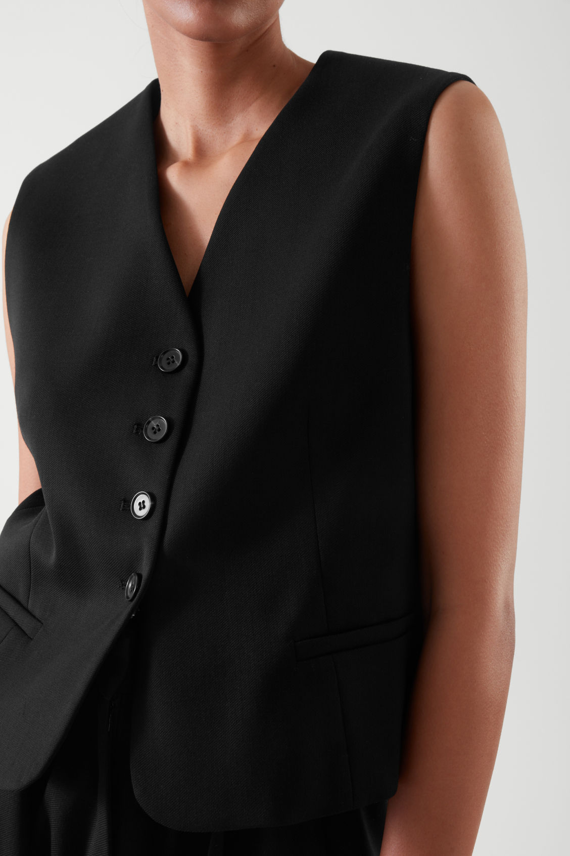 COS + Single-Breasted Waistcoat