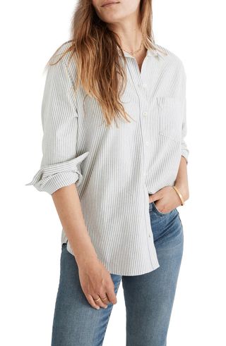 Madewell + Oversize Ex-Boyfriend Button-Up Shirt