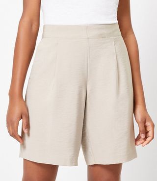 Loft + Textured Fluid Bermuda Shorts | Loft