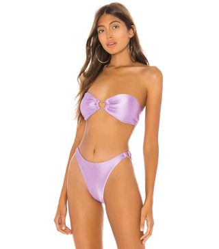 Superdown + Sirena Bikini Top in Lavender