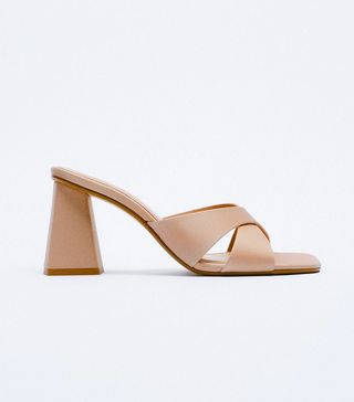 Zara + Block Heel Sandals
