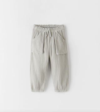 Zara + Textured Pants