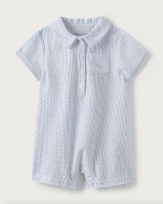 The White Company + Seersucker Shortie Sleepsuit