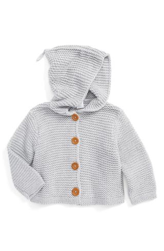 Nordstrom + Baby Organic Cotton Hooded Cardigan