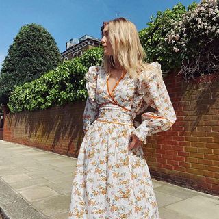 Warehouse katy deals floral midi dress