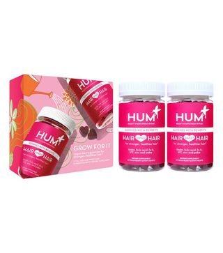 Hum Nutrition + Full Size Hair Sweet Hair Vegan Gummies Length & Strength Dietary Supplement Duo