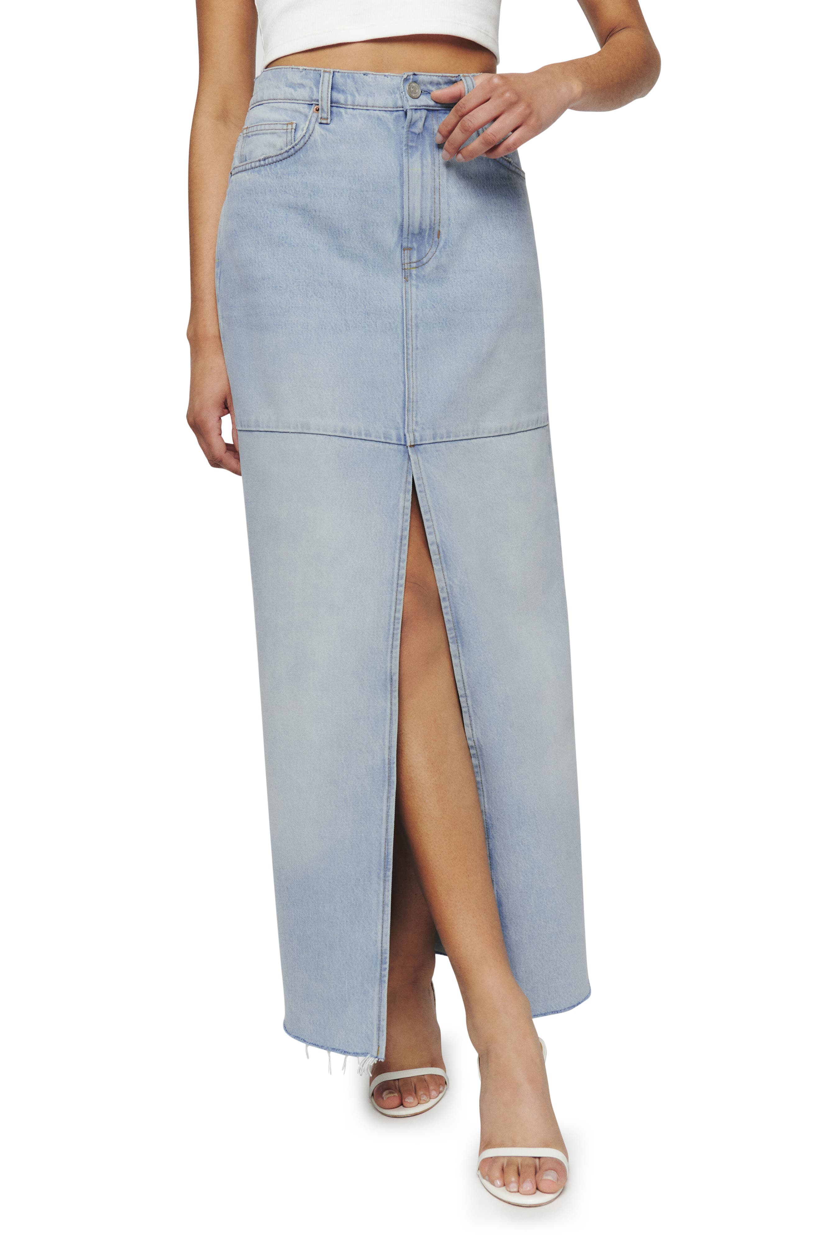 Reformation + Tazz Denim Maxi Skirt