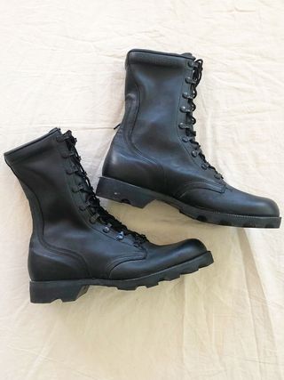 Vintage + 1989 Combat Military Lace Up Boots
