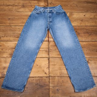 Vintage + 90s Levis Levi Wide Leg Stonewash Blue Denim Jeans 31 X 34