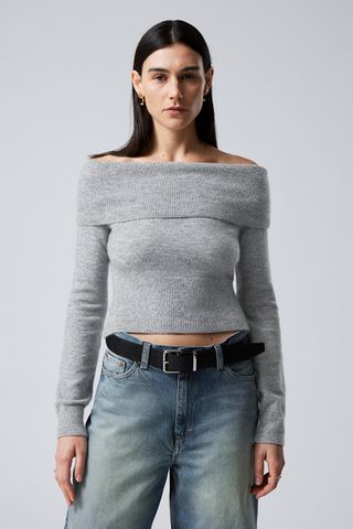 Weekday + Lolo Off Shoulder Sweater