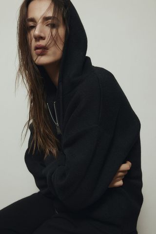 H&M + Wool-Blend Zip-Through Hoodie