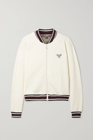 Tory Sport + Embroidered Piqué Jacket