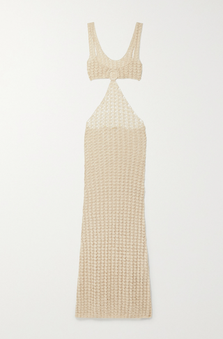 Cult Gaia + Tyra Cutout Crochet-Knit Maxi Dress