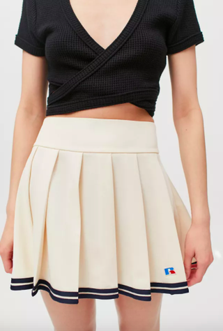 Russell Athletic + Pleated Mini Skirt
