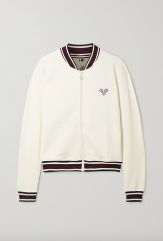 Tory Sport + Embroidered Piqué Jacket