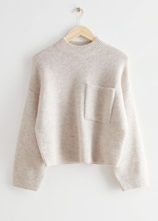 & Other Stories + Chest Pocket Knit Sweater