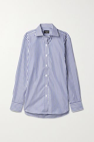 Emma Willis + Jermyn Street Striped Cotton-Poplin Shirt