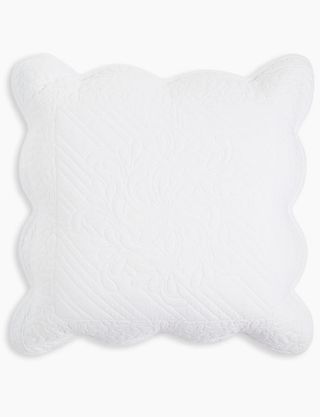 Marks & Spencer + Pure Cotton Embroidered Trapunto Cushion