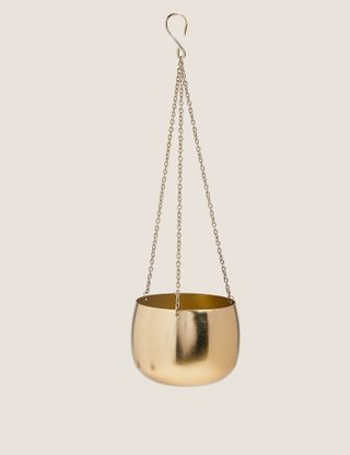 Marks & Spencer + Small Gold Hanging Planter