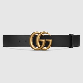 Gucci + Wide Leather Belt