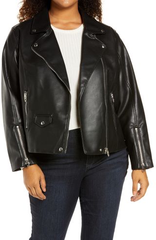 BlankNYC + Faux Leather Moto Jacket