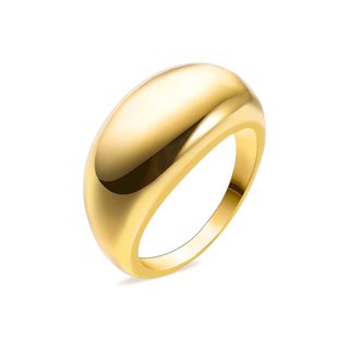 Boutiquelovin + Gold Thick Dome Ring