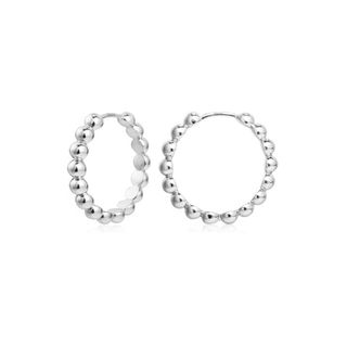 Boutiquelovin + 14K Silver Hoop Earrings