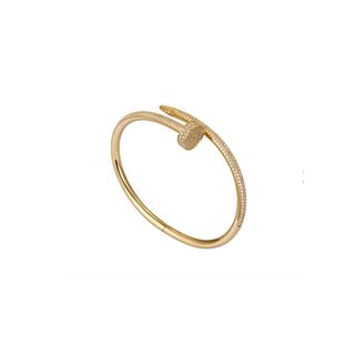 Cartier + Juste Un Clou Bracelet in Yellow Gold With Diamonds