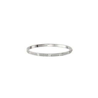 Cartier + Love Bracelet in White Gold With Diamonds