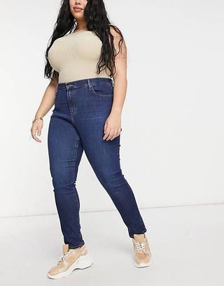 Levi's + Plus 721 High Rise Skinny Jeans in Navy