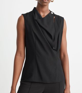 & Other Stories + Sleeveless Cowl Neck Blouse
