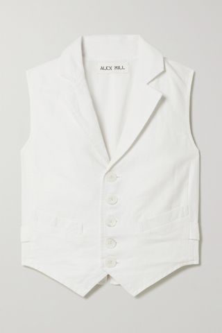 Alex Mill + Mathilde Linen and Cotton-Blend Vest