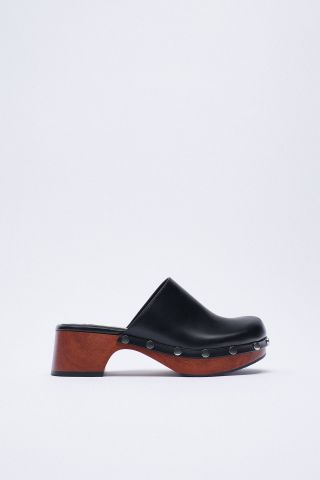 Zara + Studded Clogs