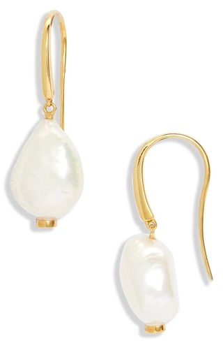 Monica Vinader + Nura Pearl Drop Earrings