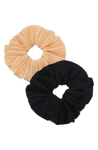 Tasha + Assorted 2-Pack Oversize Pleated Scrunchies