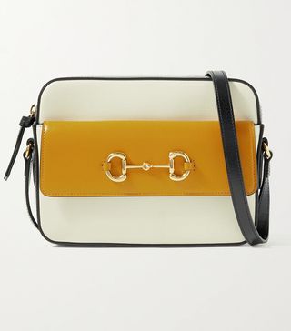 Gucci + Horsebit 1955 Small Color-Block Leather Shoulder Bag