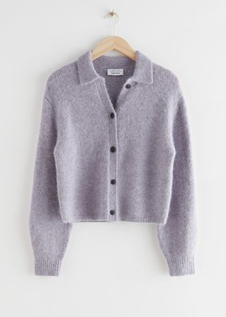 & Other Stories + Collared Alpaca Blend Cardigan