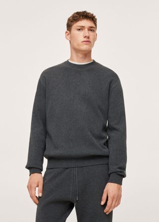 Mango + Textured Knit Sweatshirt