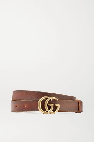 Gucci + Logo Leather Belt
