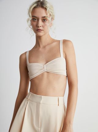 Who What Wear Collection + Anna Bra Top in Baby's Breath