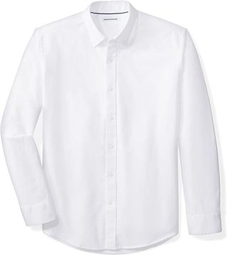 Amazon Essentials + Men's Regular-Fit Long-Sleeve Oxford Shirt